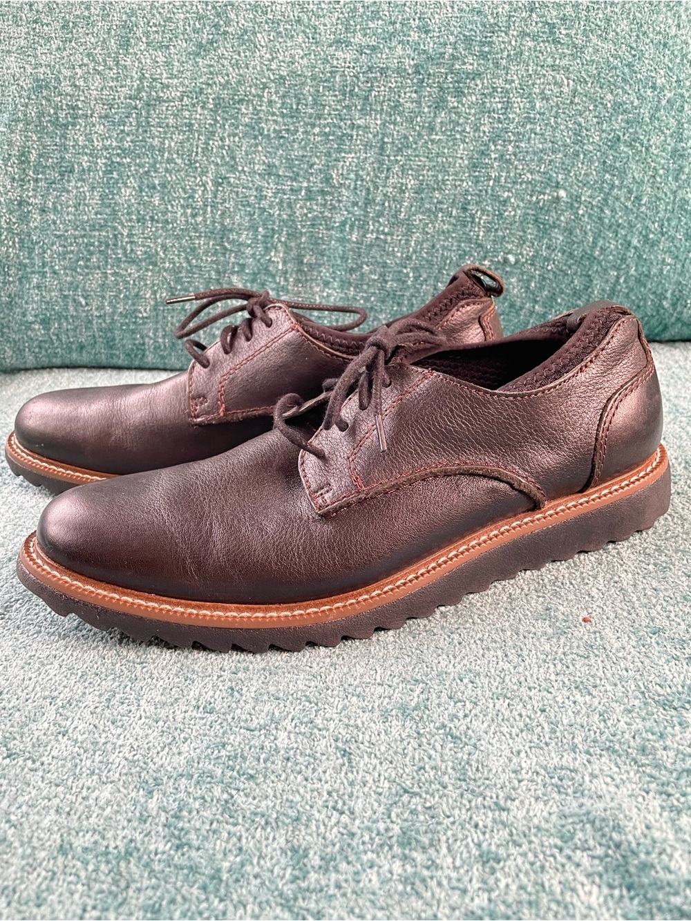 Nice Dockers Men's Black Leather Lace-Up  Casual Shoes w/Sock Liner, Sz 8! 🍁